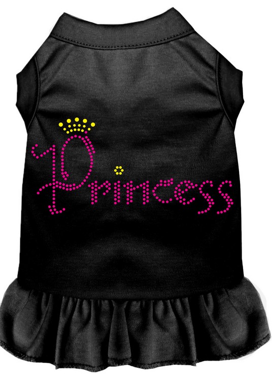 Princess Rhinestone Dress Black Med